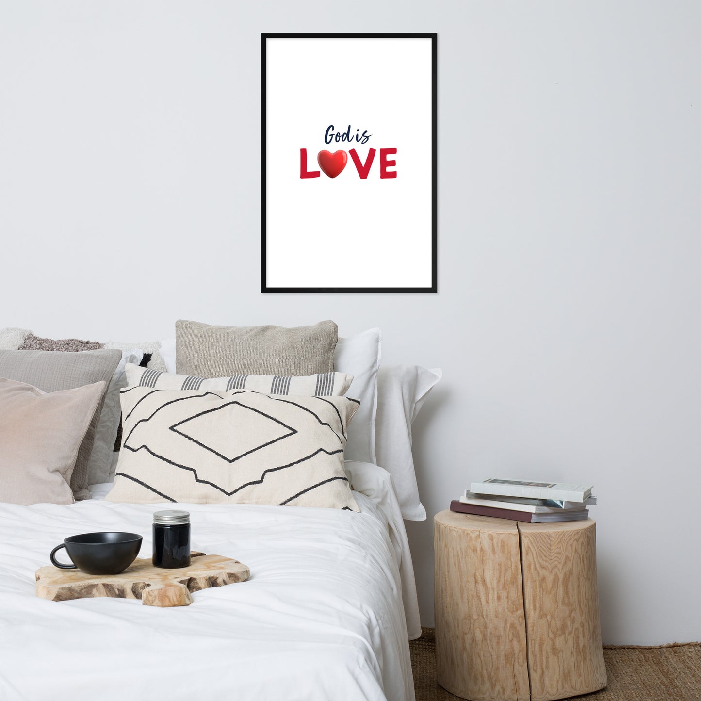 Framed Poster (God Is Love - Love Framed Poster Vertical Model 002)