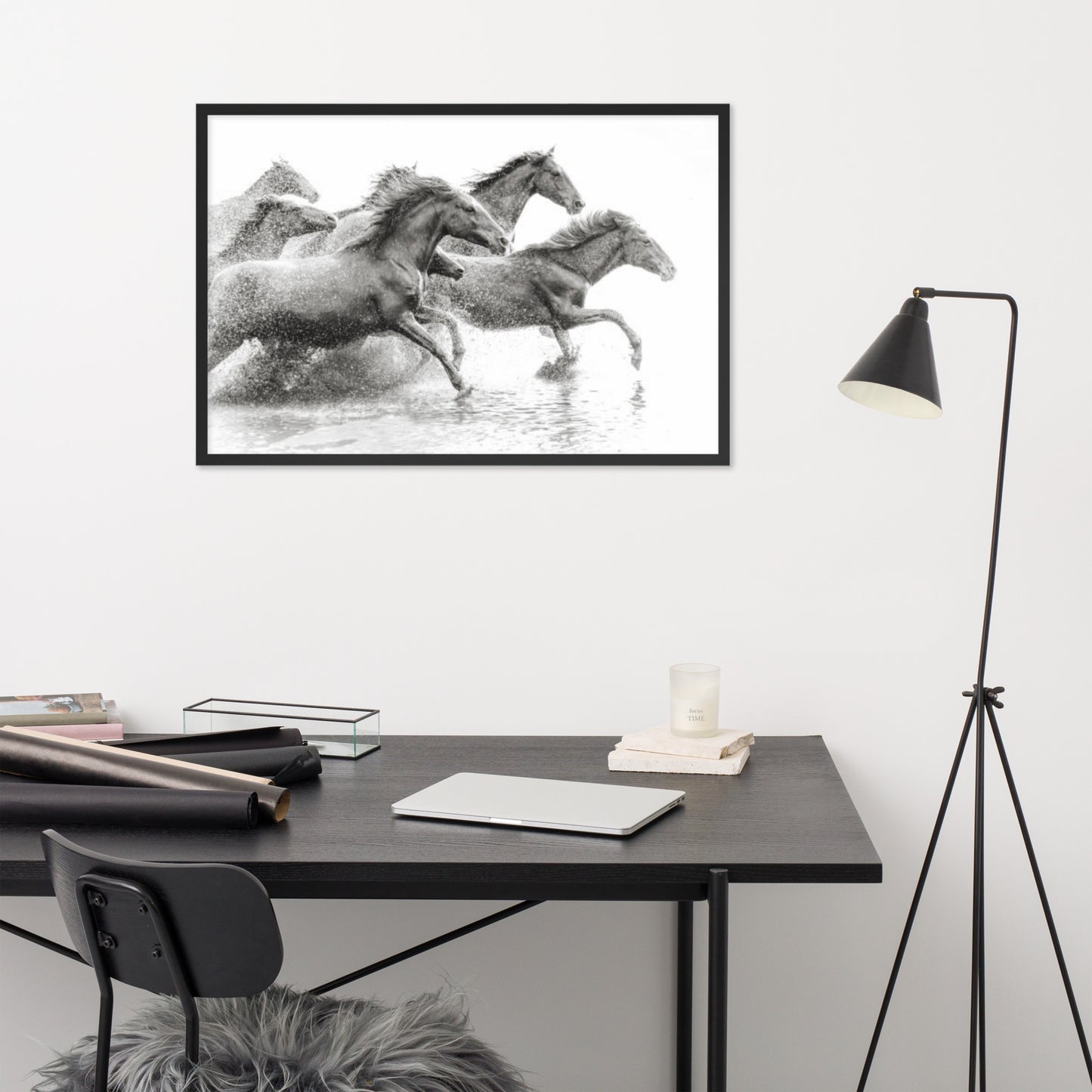 Framed Poster (Horse Wall Art Horizontal - Model 002)