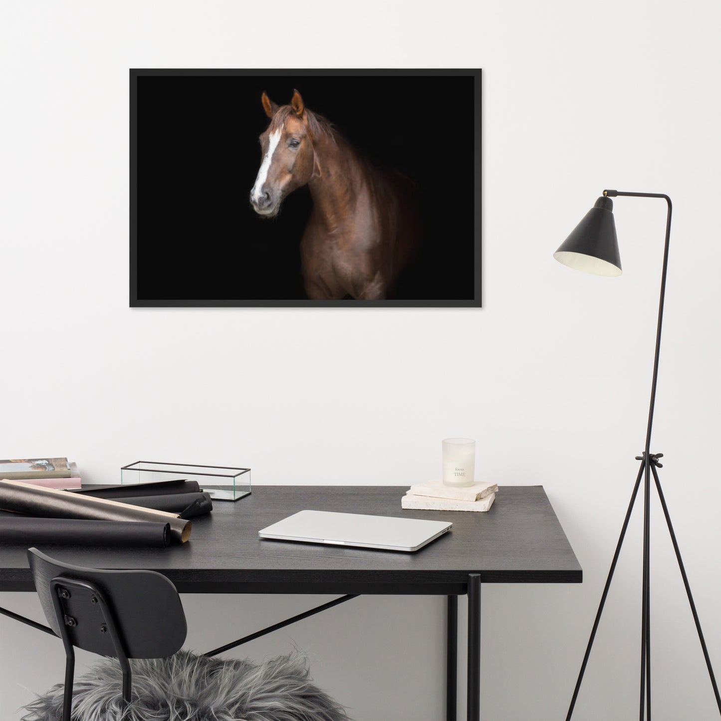 Framed Poster (Horse Wall Art Horizontal - Model 005)