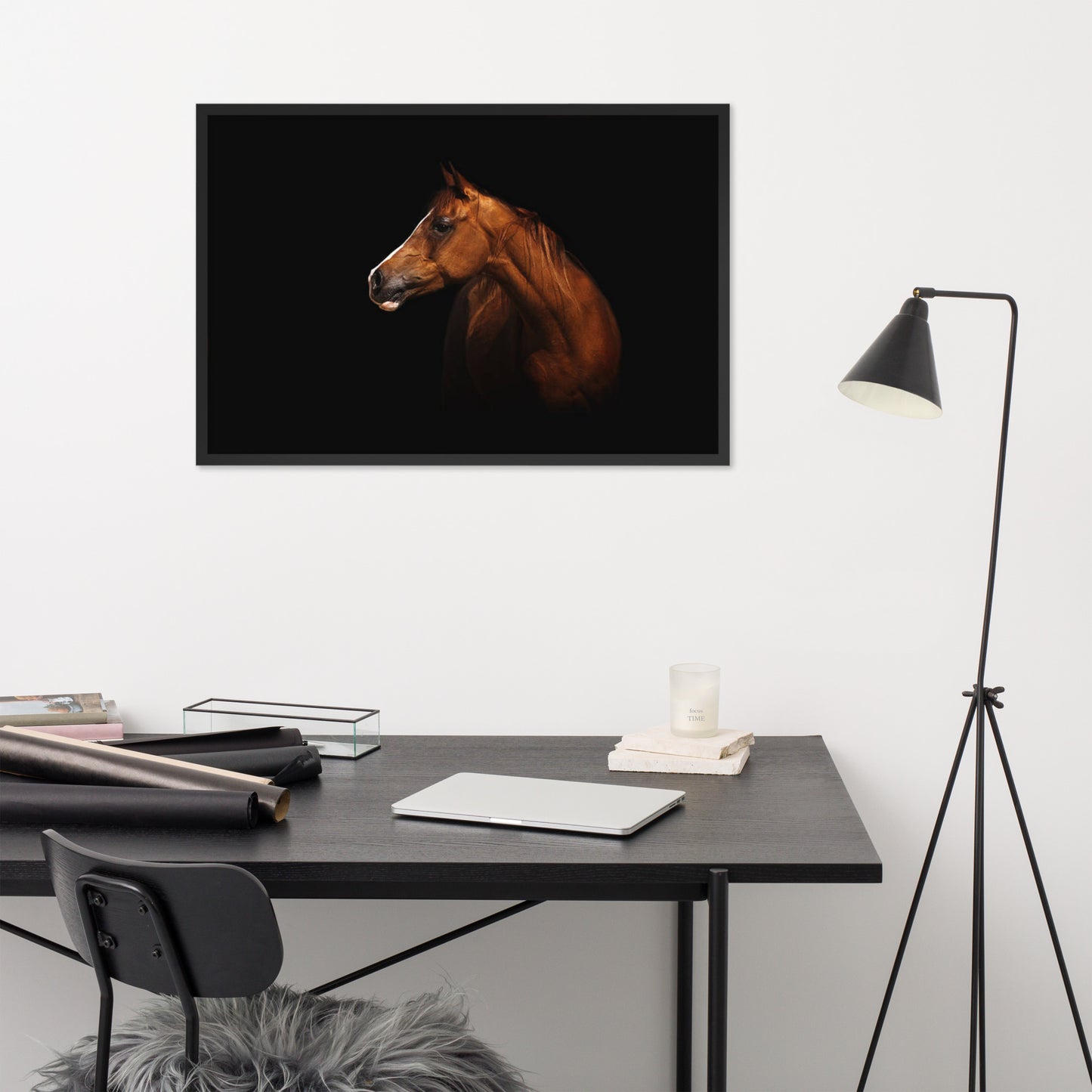 Framed Poster (Horse Wall Art Horizontal - Model 006)