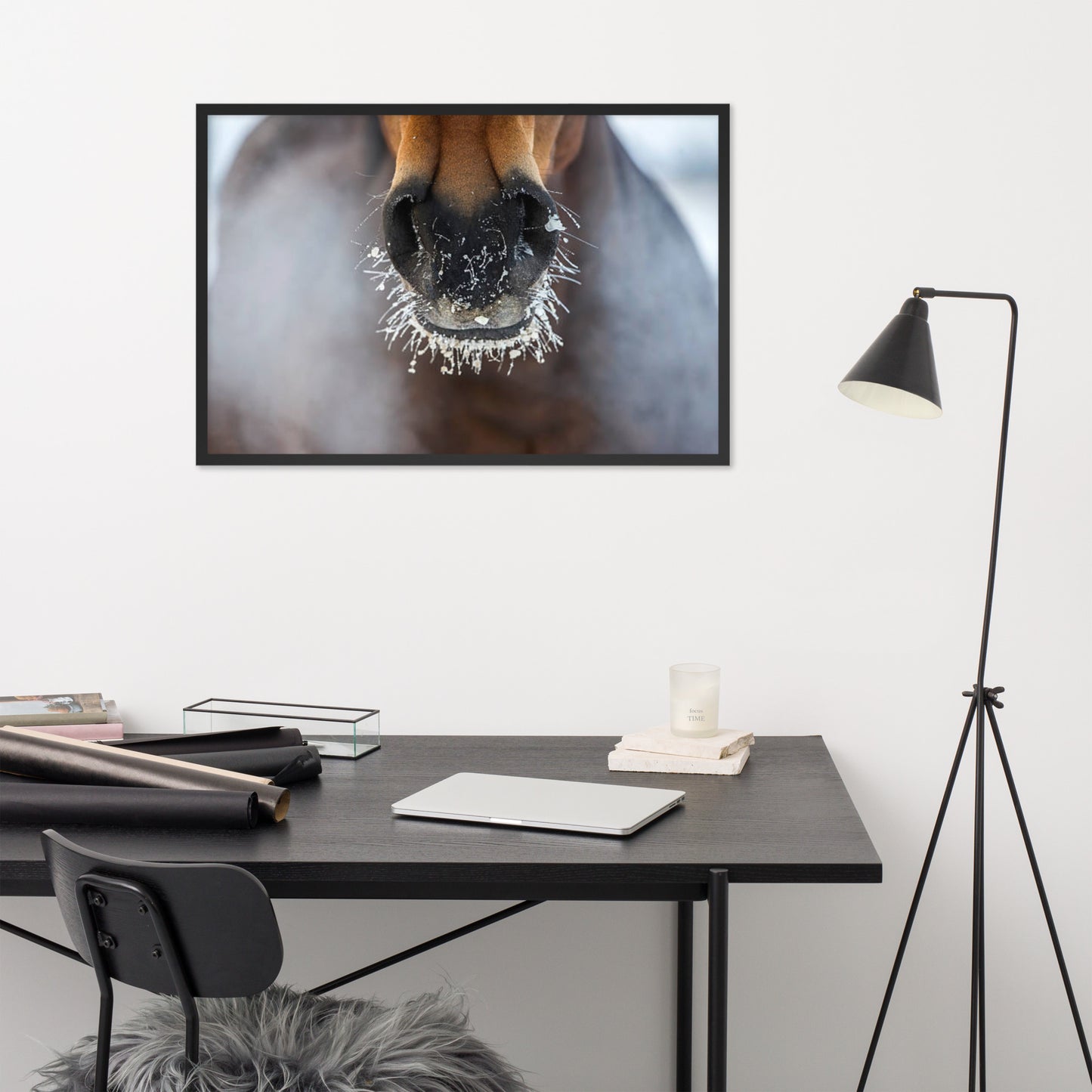 Framed Poster (Horse Wall Art Horizontal - Model 0014)