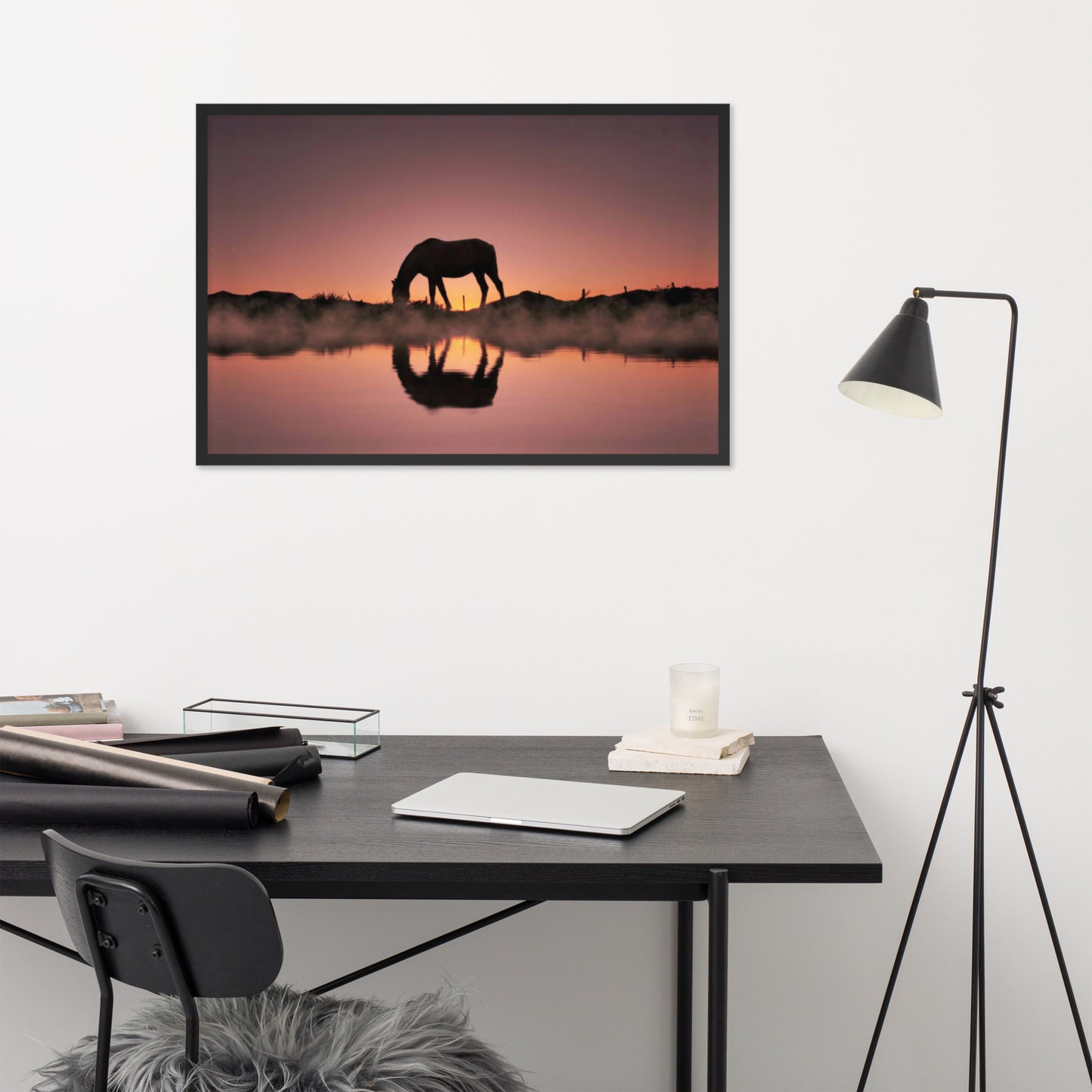 Framed Poster (Horse Wall Art Horizontal - Model 0020)