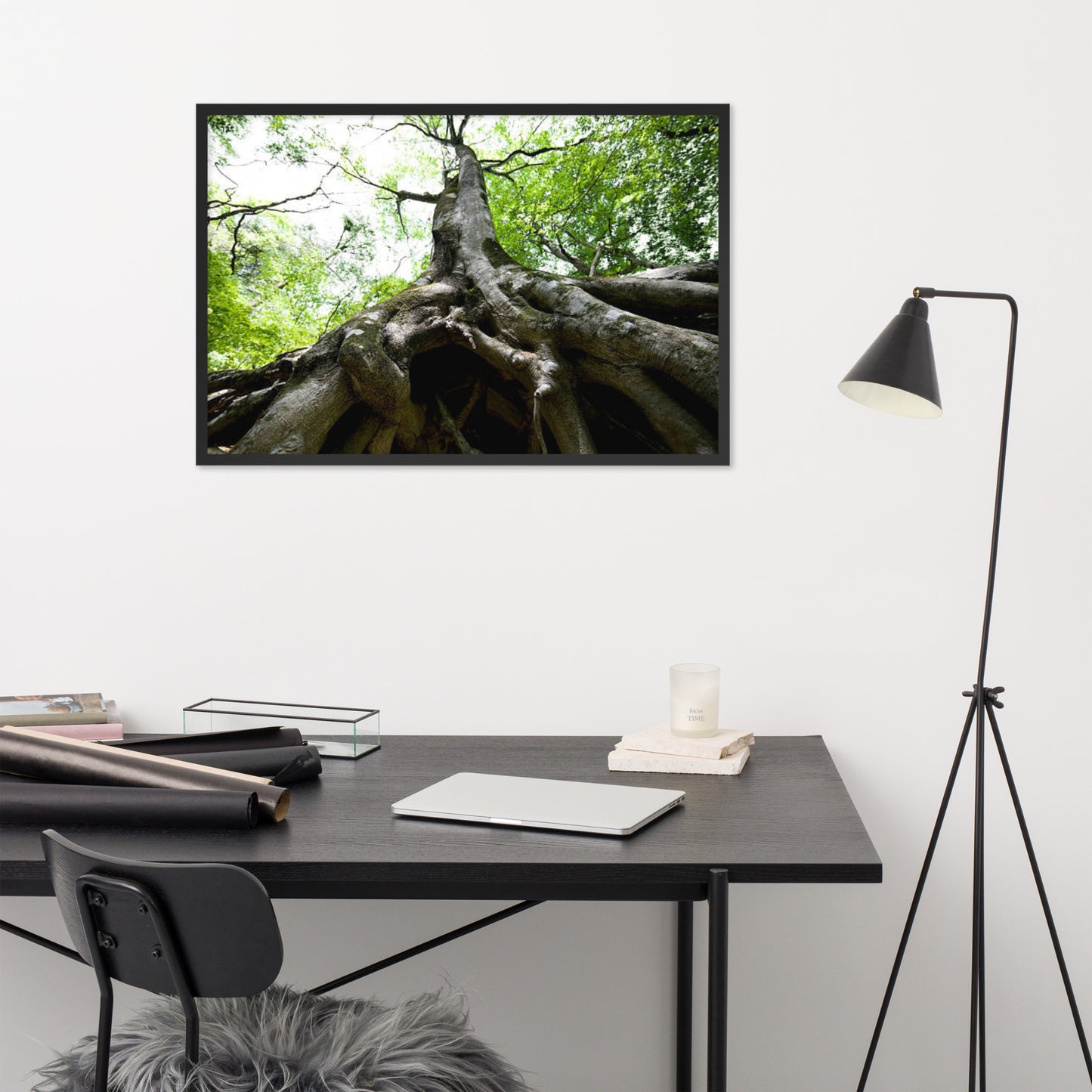 Scenic Nature View Framed Poster Wall Art (Horizontal Model 001)