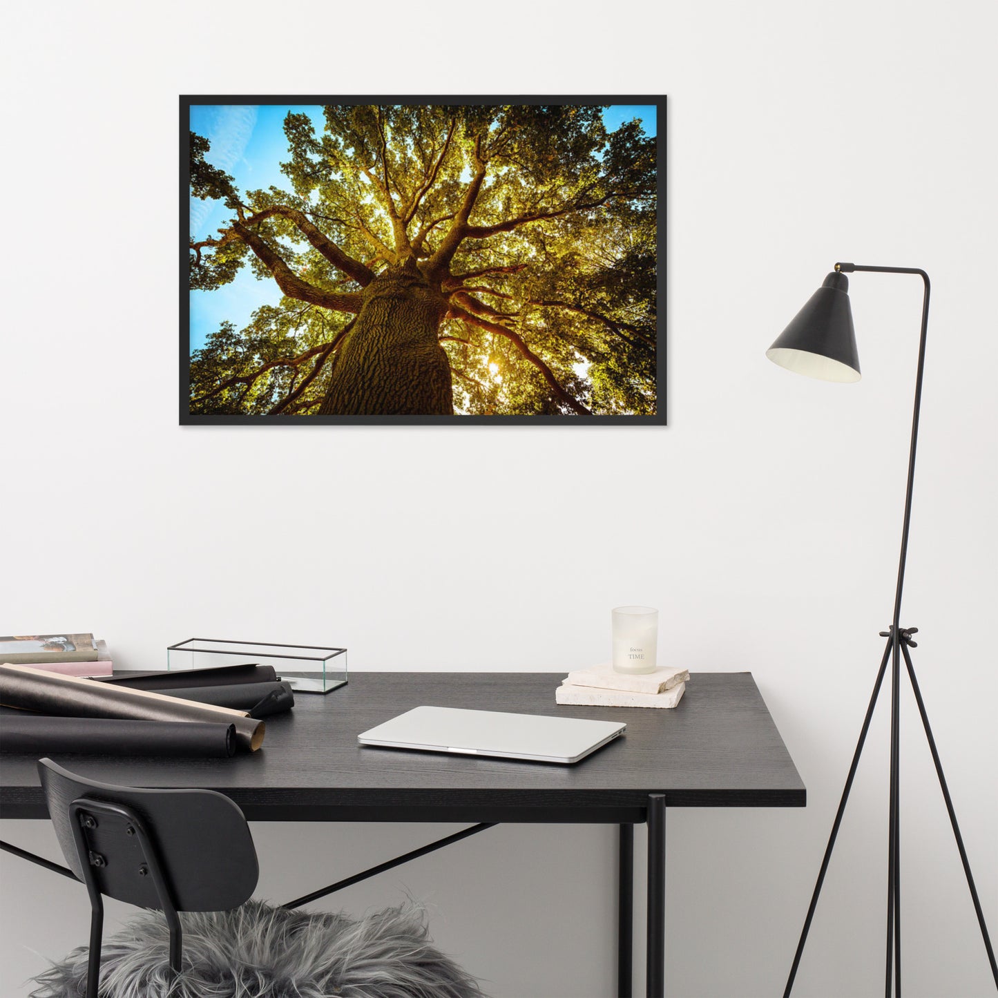 Scenic Nature View Framed Poster Wall Art (Horizontal Model 003)