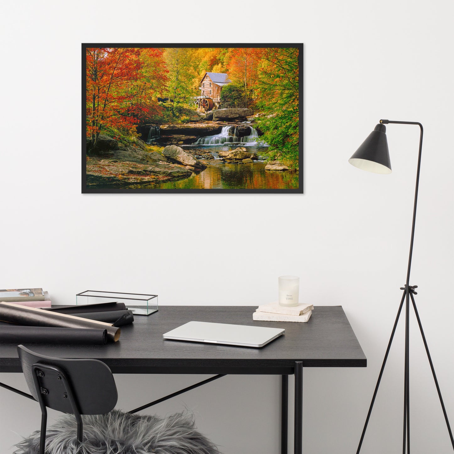 Scenic Nature View Framed Poster Wall Art (Horizontal Model 0011)