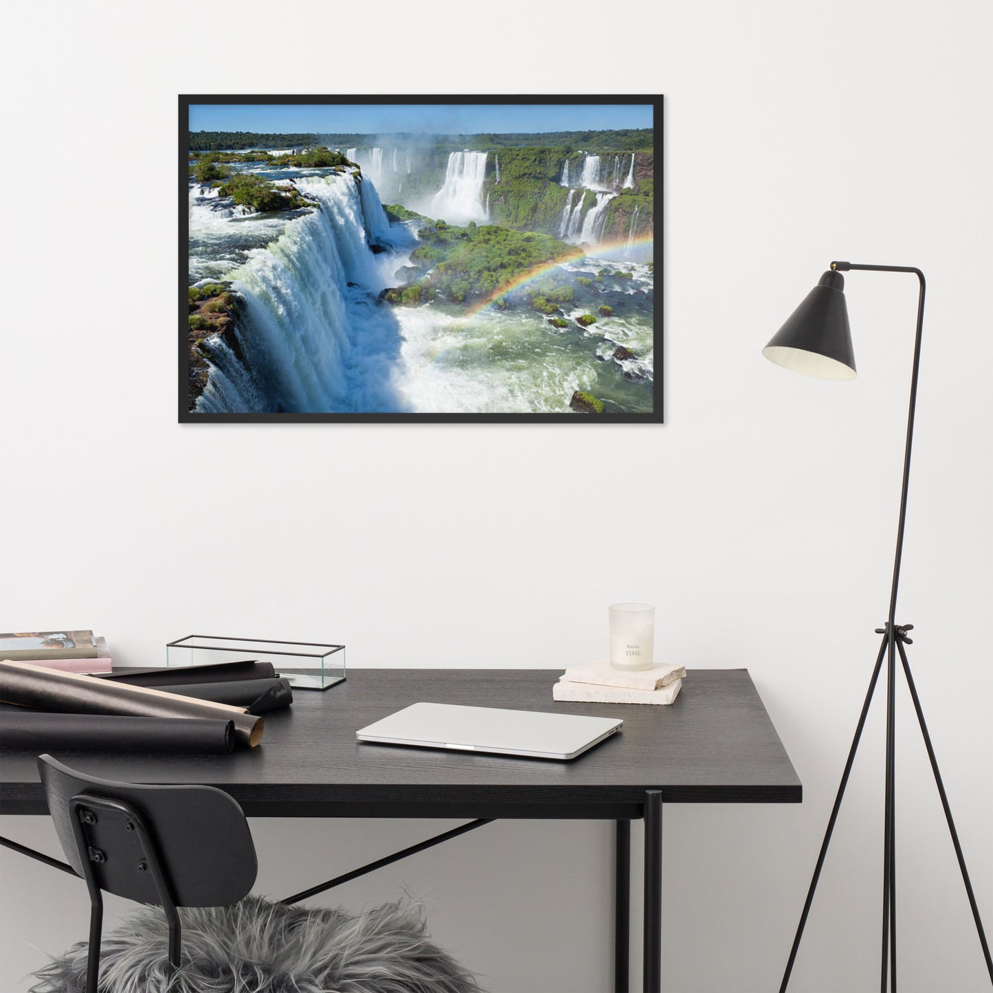 Scenic Nature View Framed Poster Wall Art (Horizontal Model 0013)