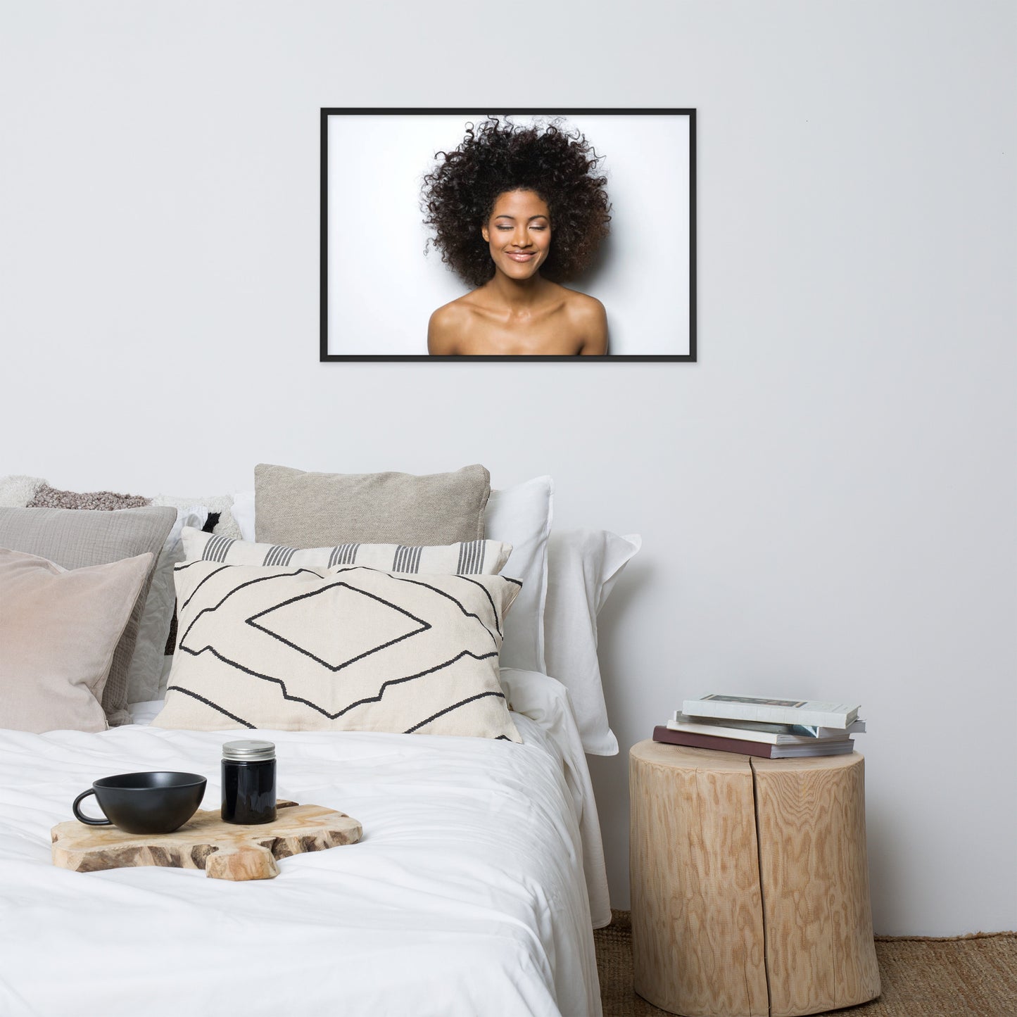 Smiles + Laughter = Priceless. Framed Poster Wall Art (Horizontal Model 004)