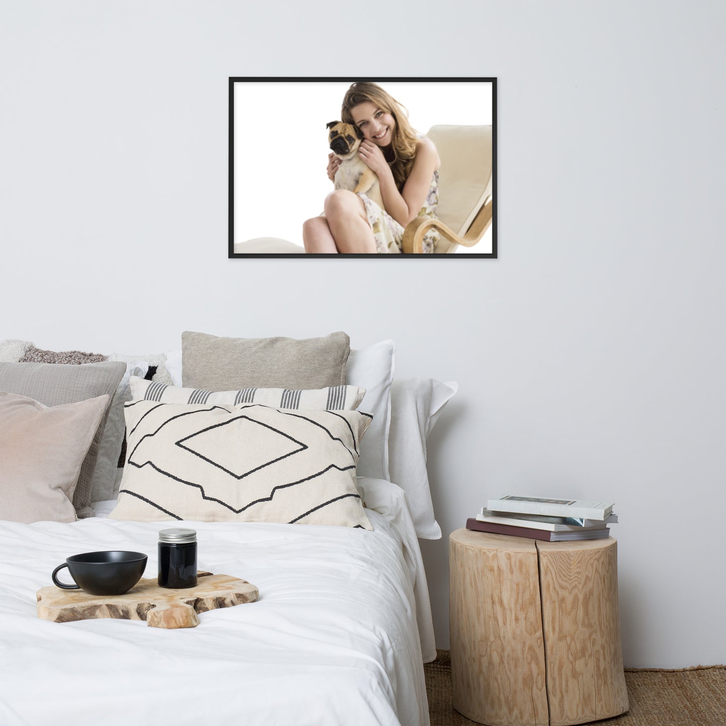 Smiles + Laughter = Priceless. Framed Poster Wall Art (Horizontal Model 0012)