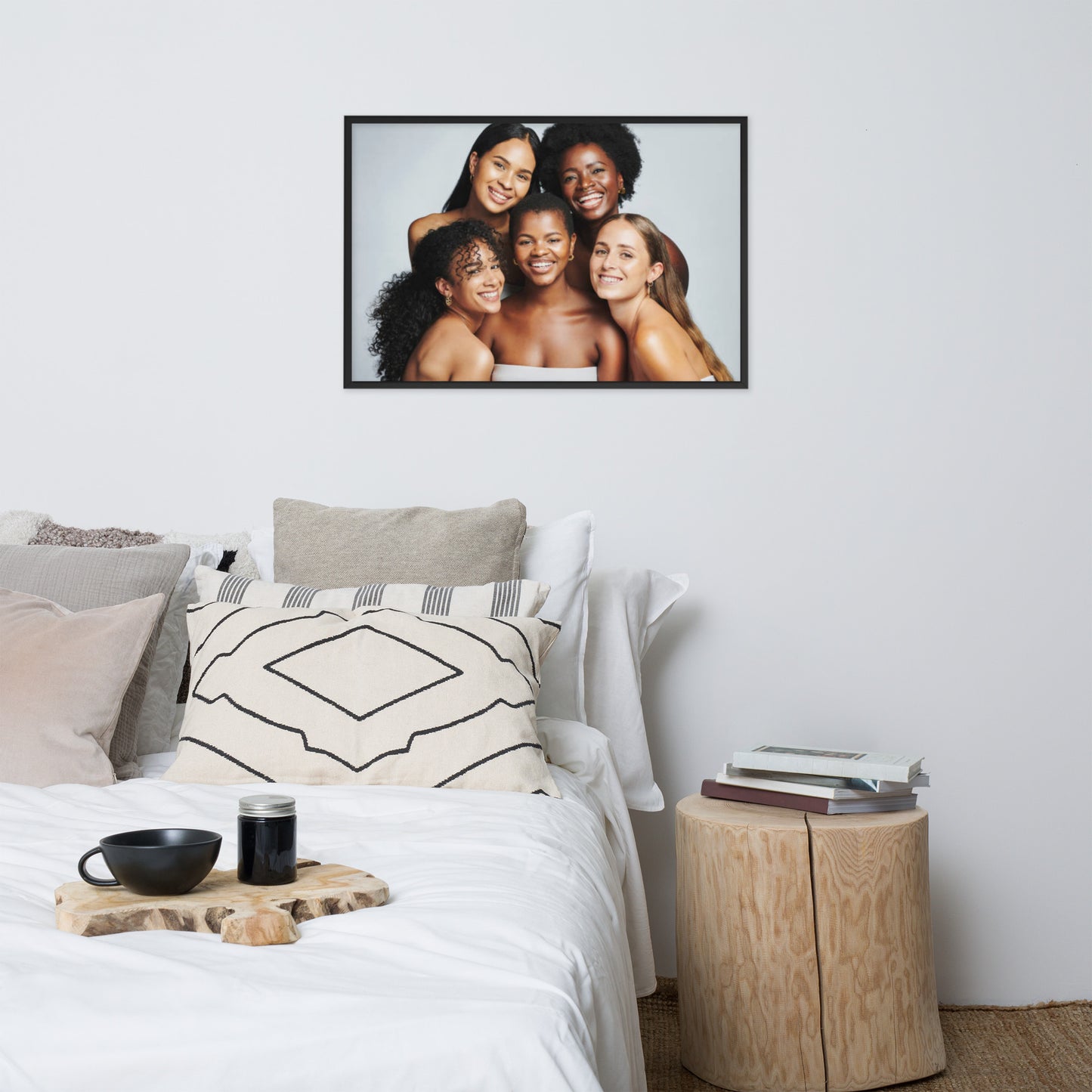 Smiles + Laughter = Priceless. Framed Poster Wall Art (Horizontal Model 0036)