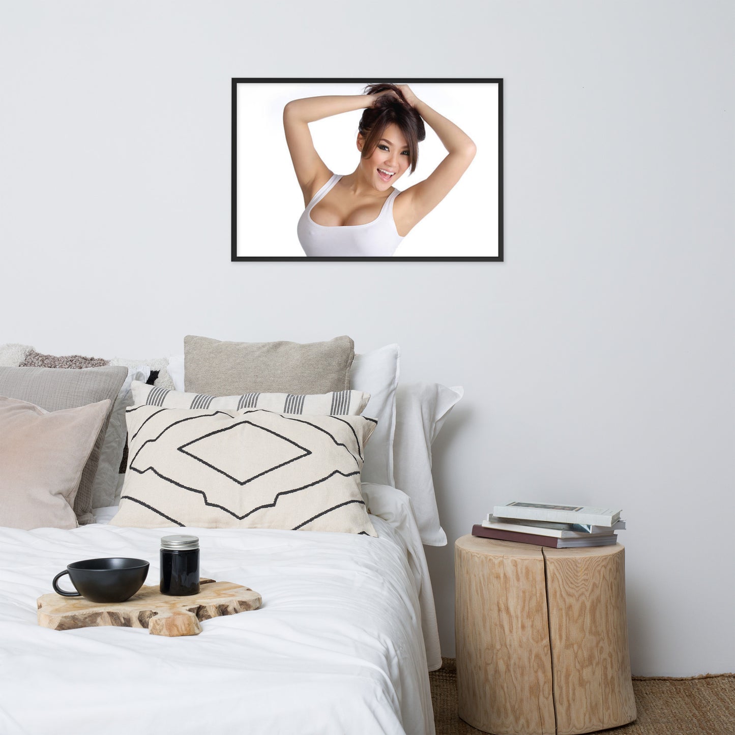 Smiles + Laughter = Priceless. Framed Poster Wall Art (Horizontal Model 0048)