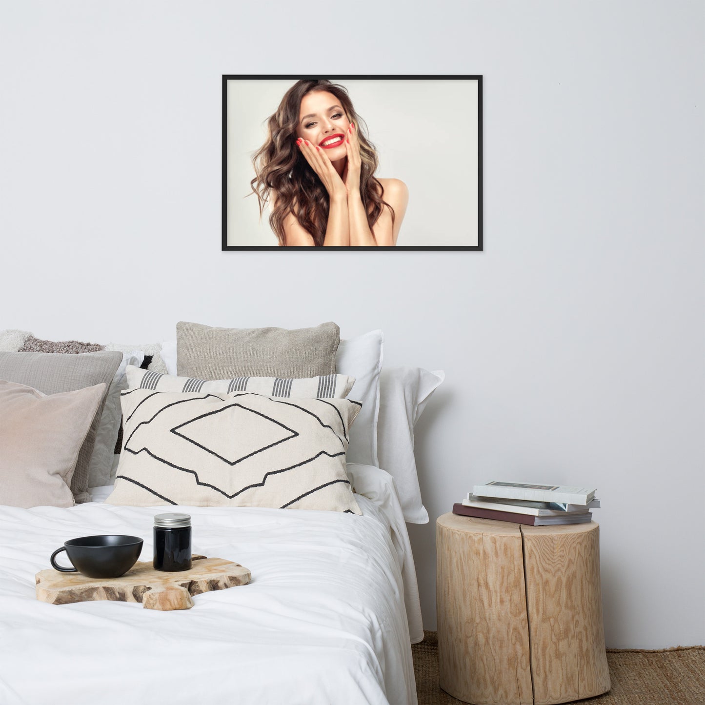 Smiles + Laughter = Priceless. Framed Poster Wall Art (Horizontal Model 0052)