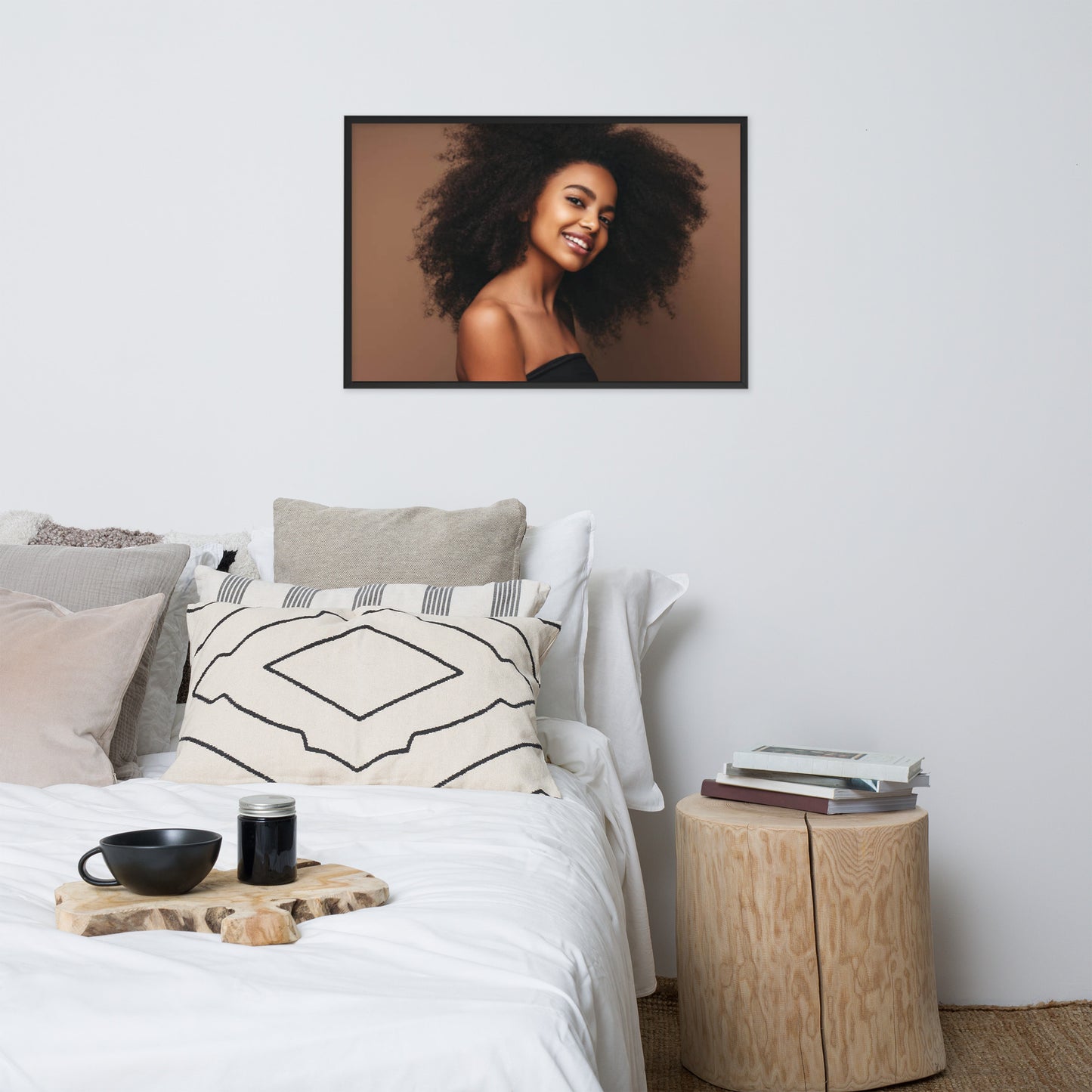 Smiles + Laughter = Priceless. Framed Poster Wall Art (Horizontal Model 0059)