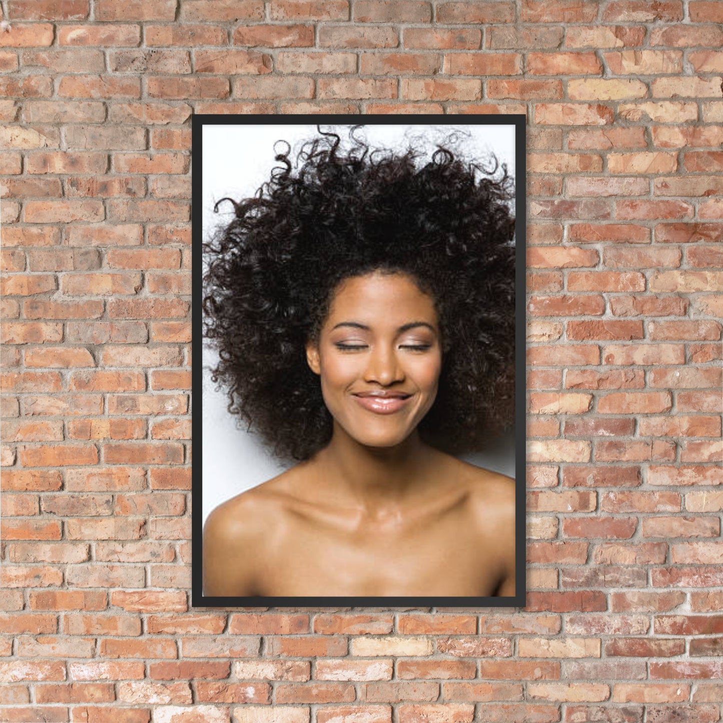 Framed Poster Wall Art Vertical: Priceless Smiles and Laughter (Print Model 004)