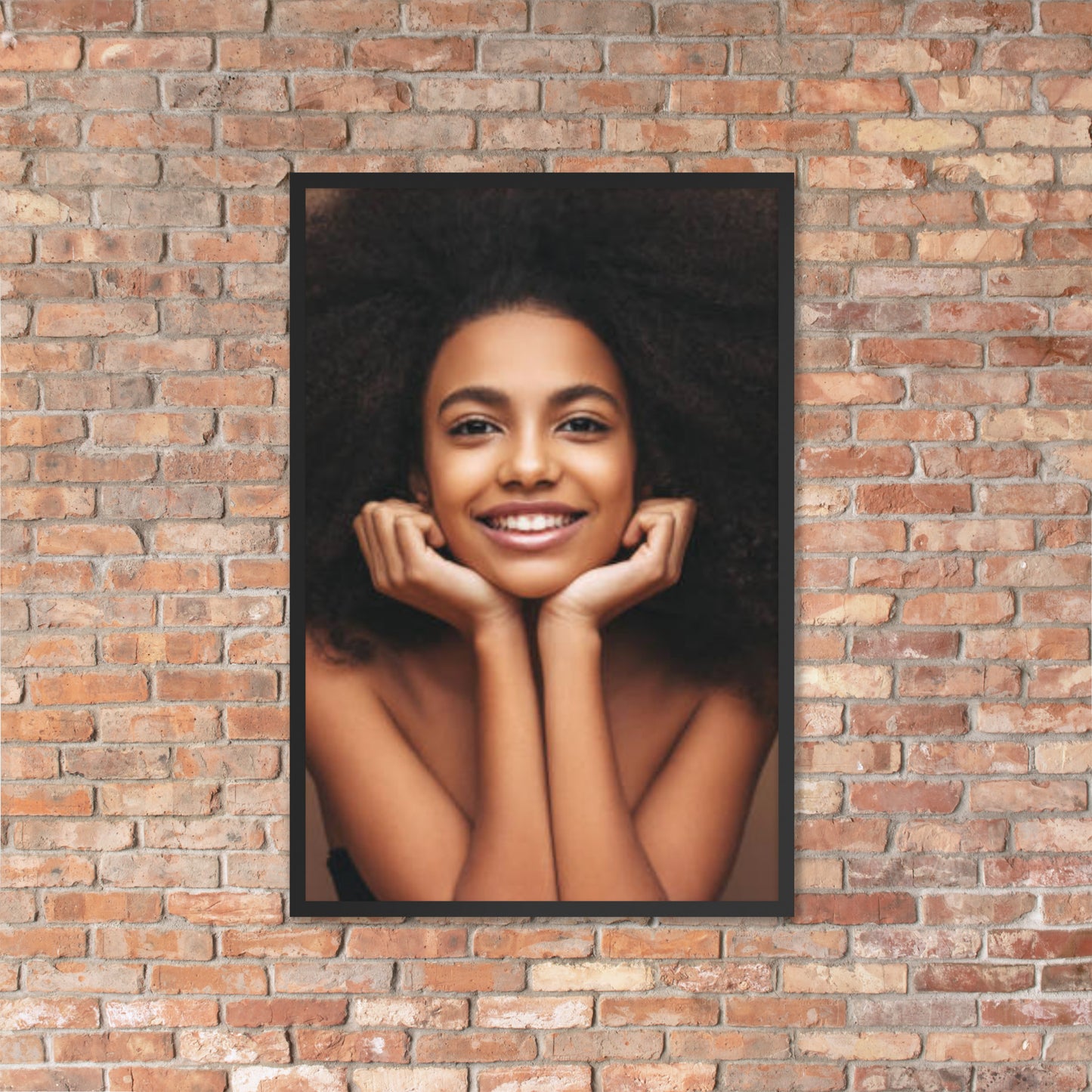 Framed Poster Wall Art Vertical: Priceless Smiles and Laughter (Print Model 0057)