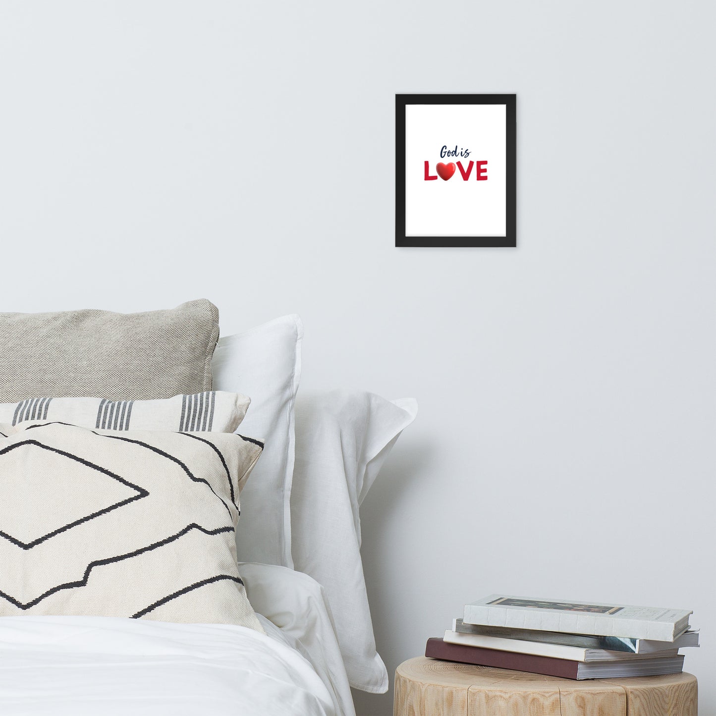 Framed Poster (God Is Love - Love Framed Poster Vertical Model 002)