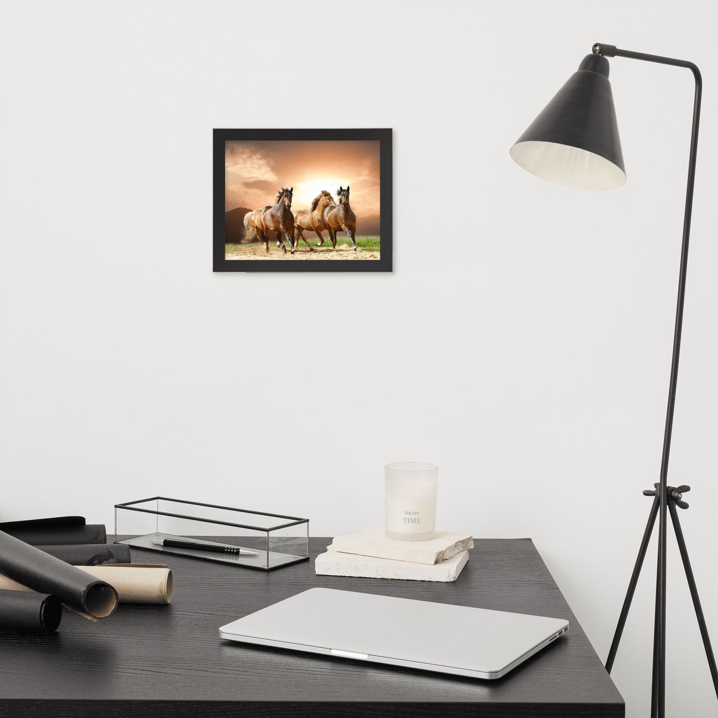 Framed Poster (Horse Wall Art Horizontal - Model 008)