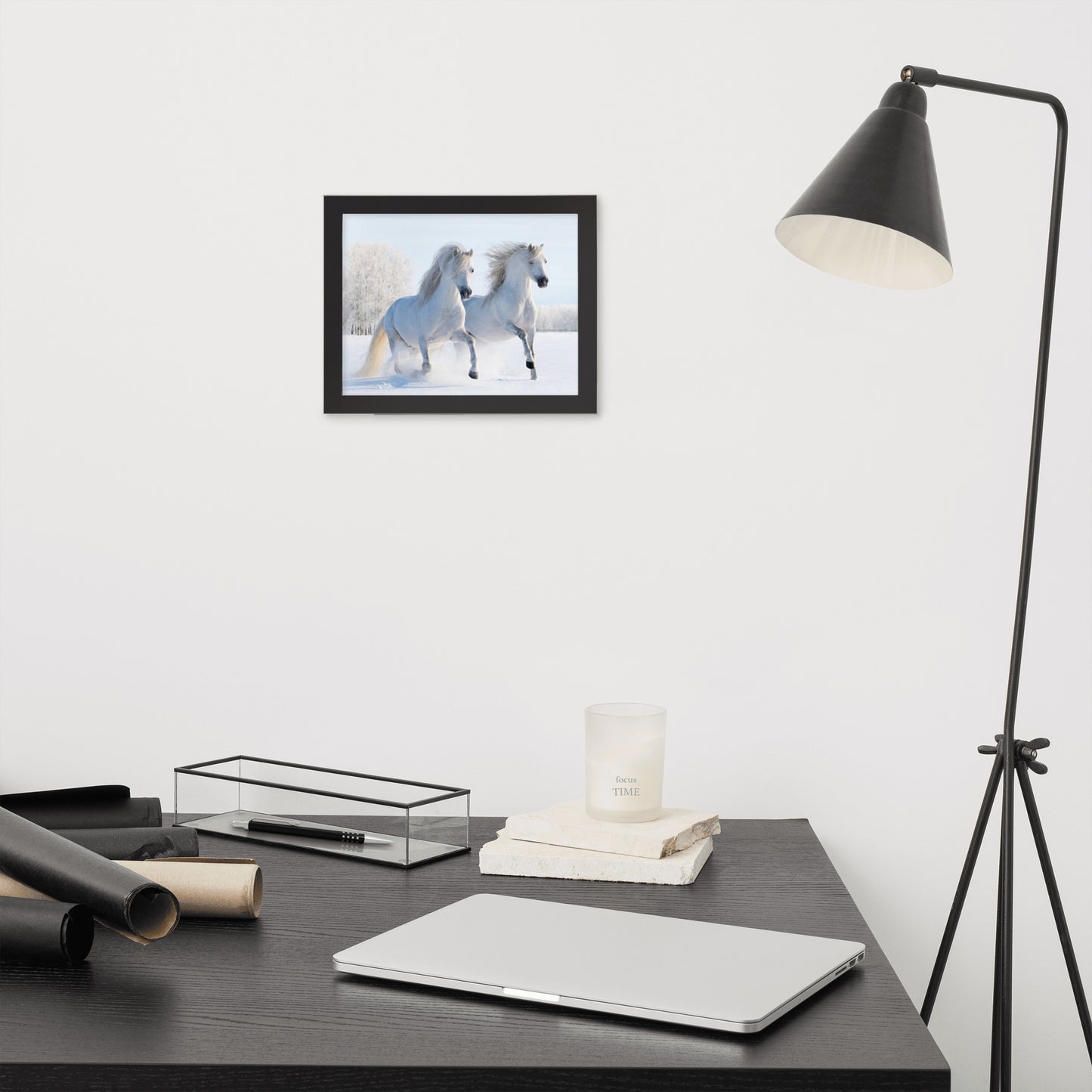 Framed Poster (Horse Wall Art Horizontal - Model 0013)