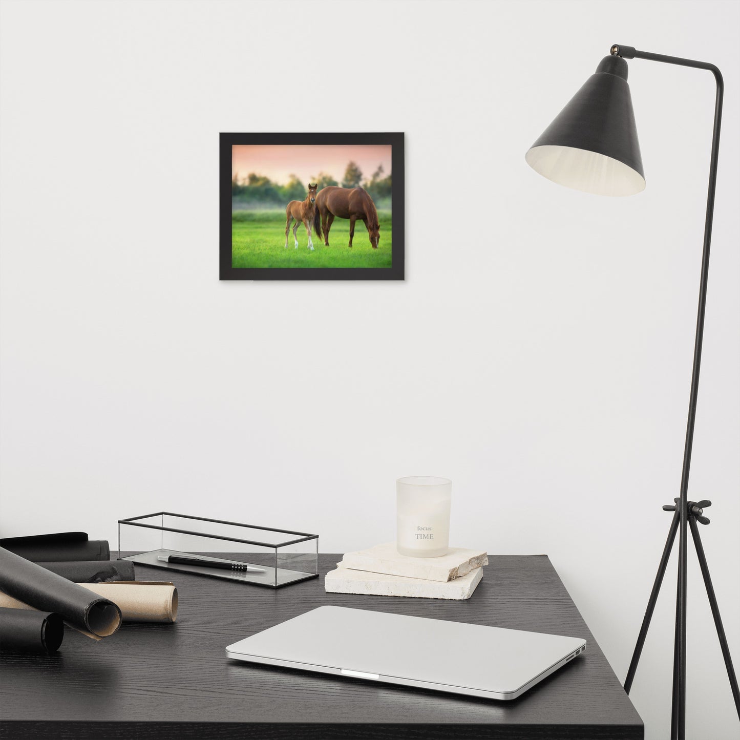 Framed Poster (Horse Wall Art Horizontal - Model 0017)