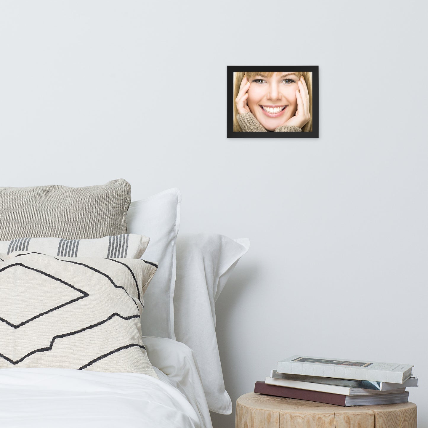 Smiles + Laughter = Priceless. Framed Poster Wall Art (Horizontal Model 0038)