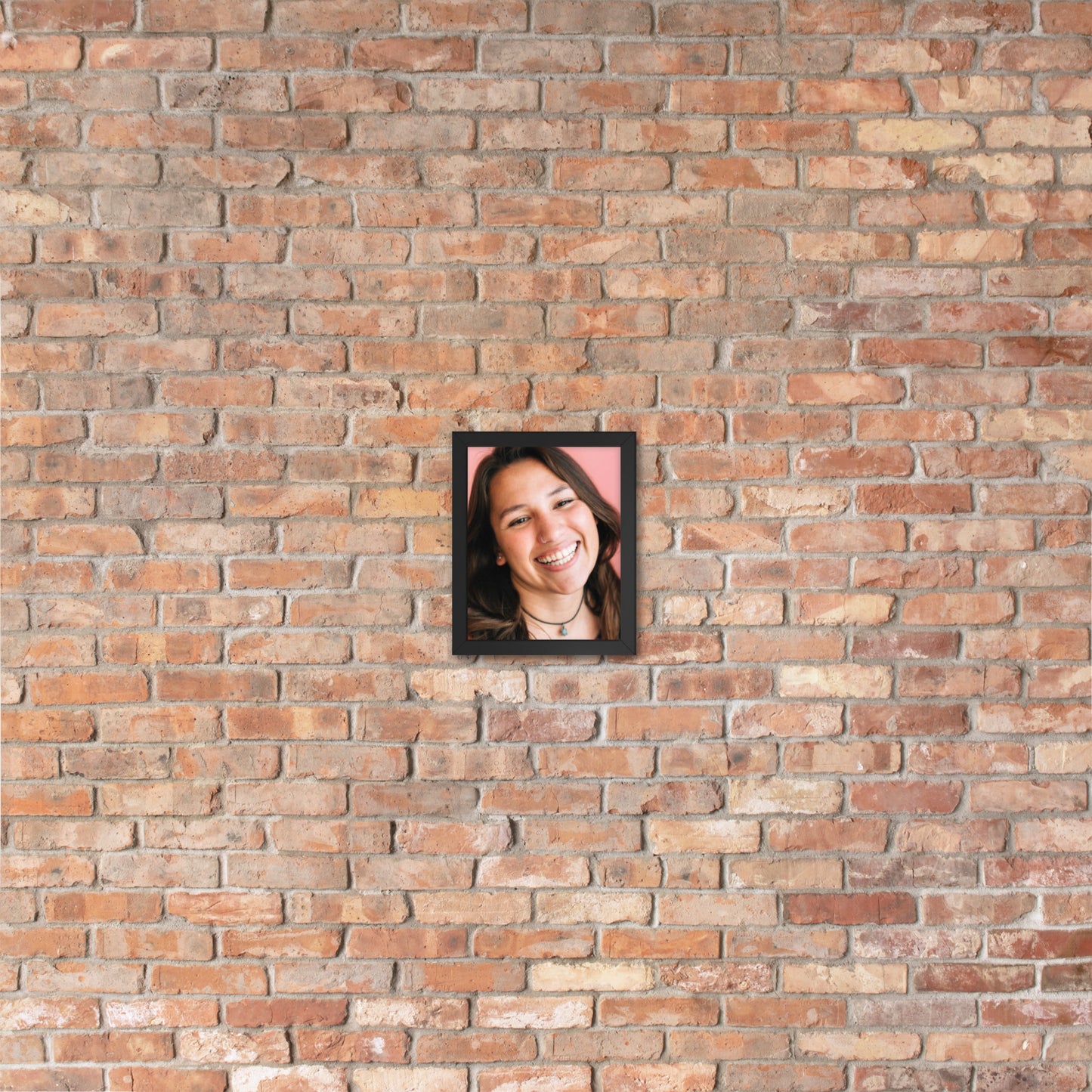 Framed Poster Wall Art Vertical: Priceless Smiles and Laughter (Print Model 0027)