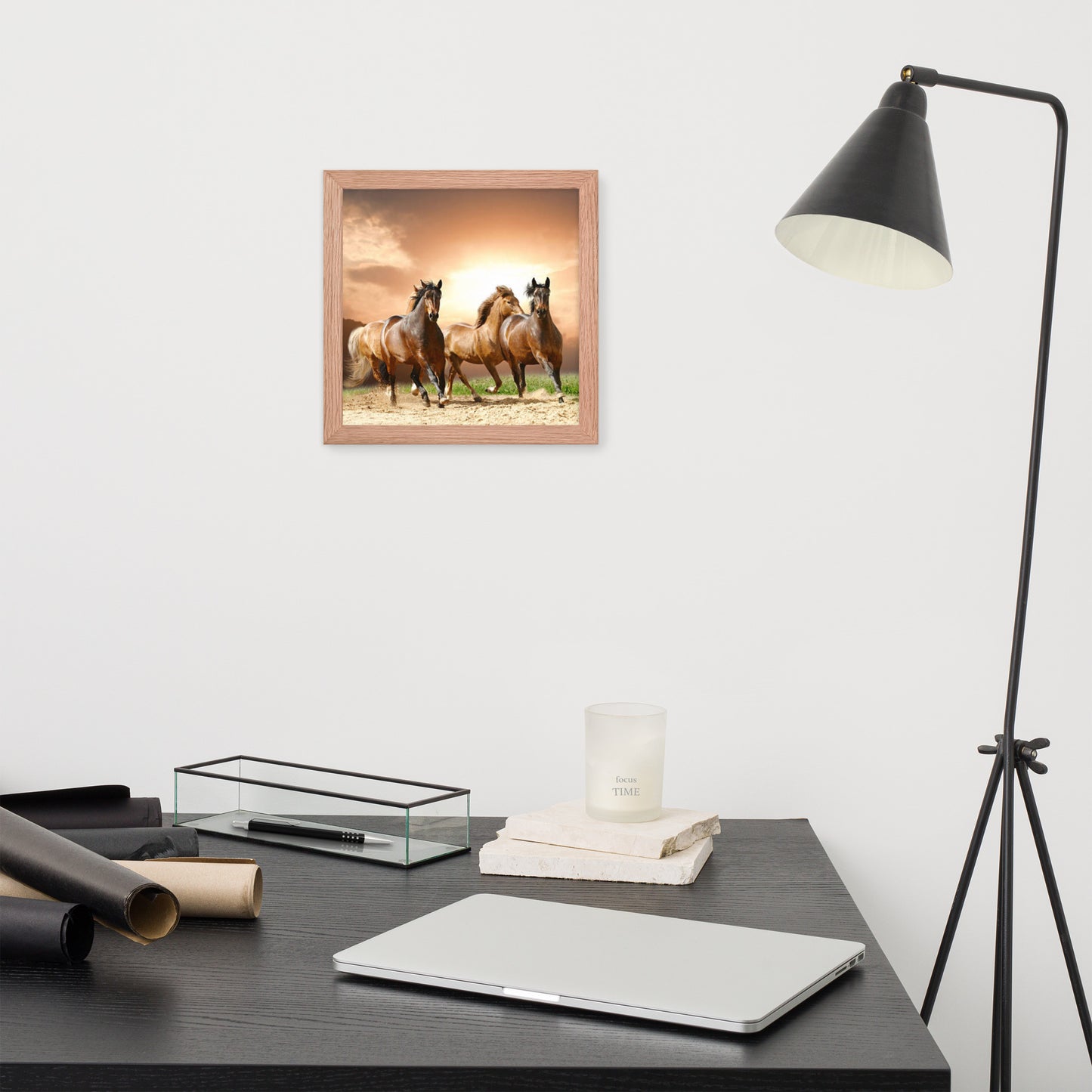 Framed Poster (Horse Wall Art Horizontal - Model 008)