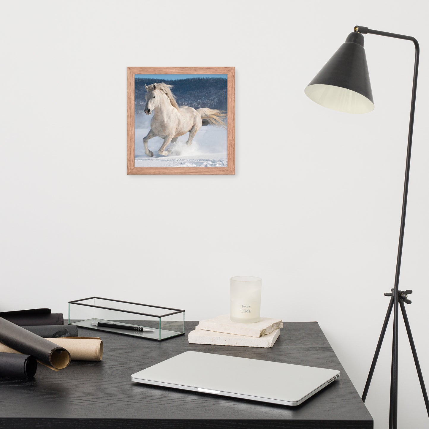 Framed Poster (Horse Wall Art Horizontal - Model 0012)