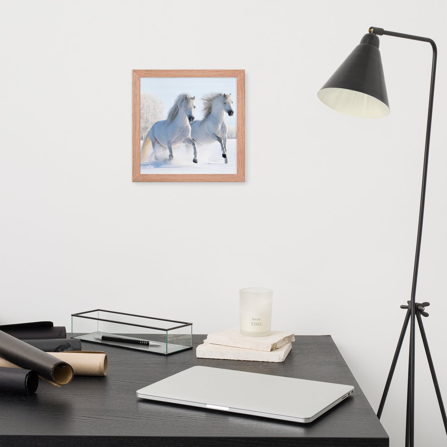 Framed Poster (Horse Wall Art Horizontal - Model 0013)