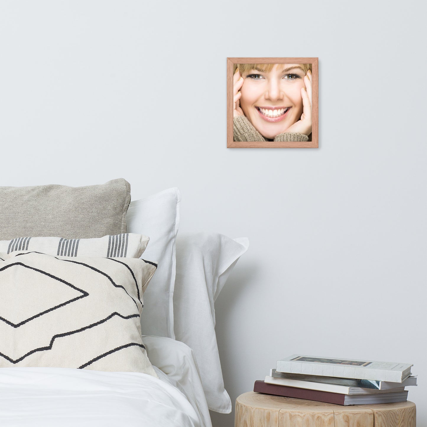 Smiles + Laughter = Priceless. Framed Poster Wall Art (Horizontal Model 0038)