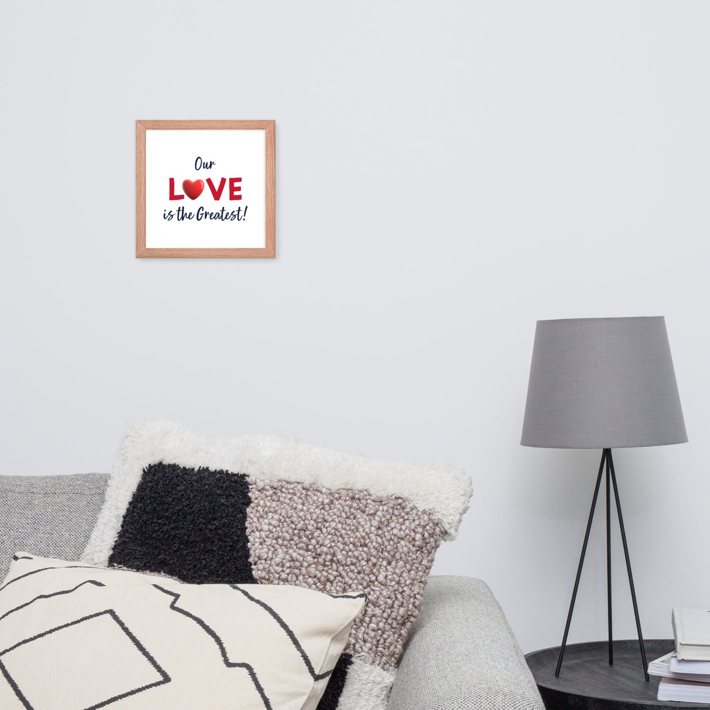 Framed Poster (Our Love is the Greatest! - Love Framed Poster Horizontal Model 006)