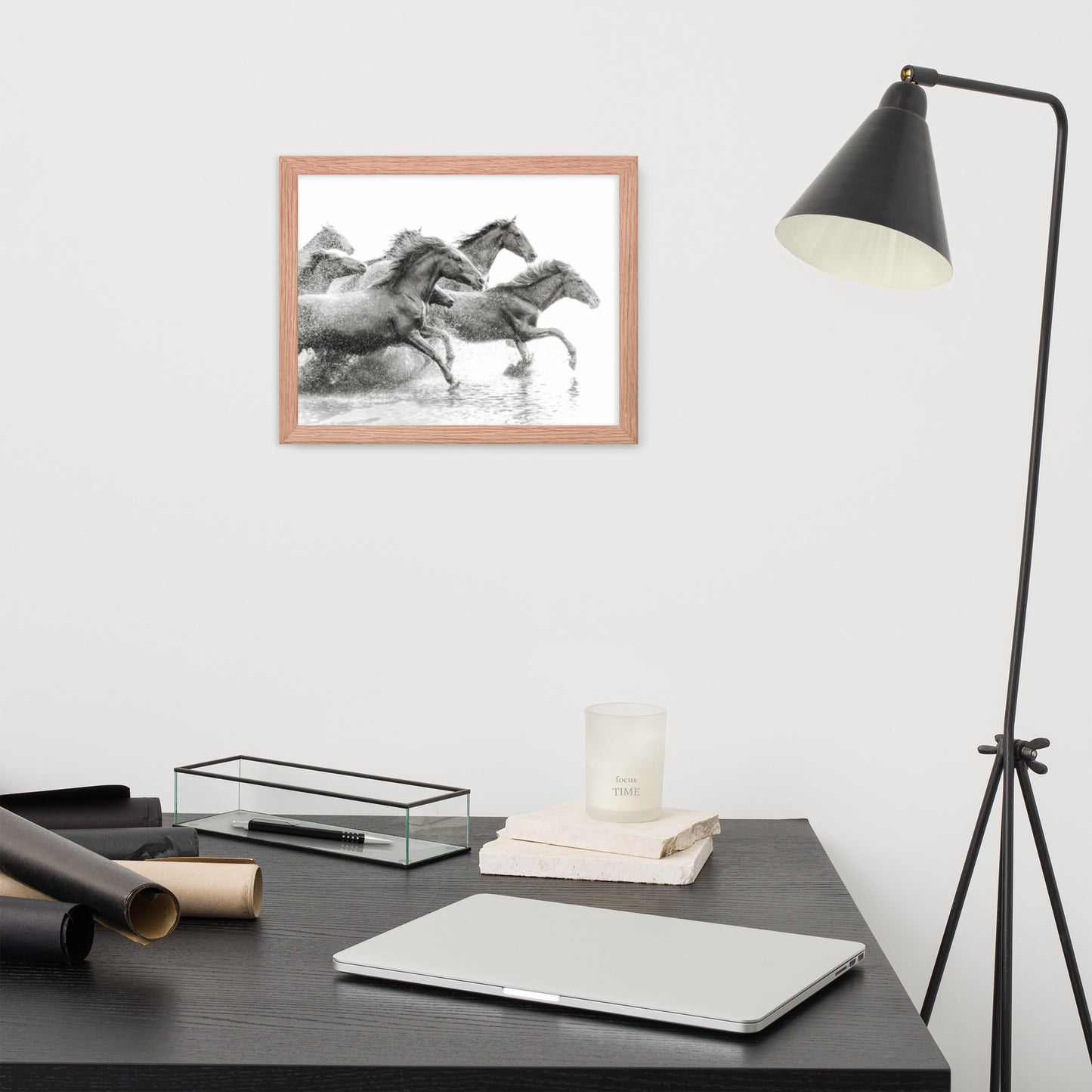 Framed Poster (Horse Wall Art Horizontal - Model 002)