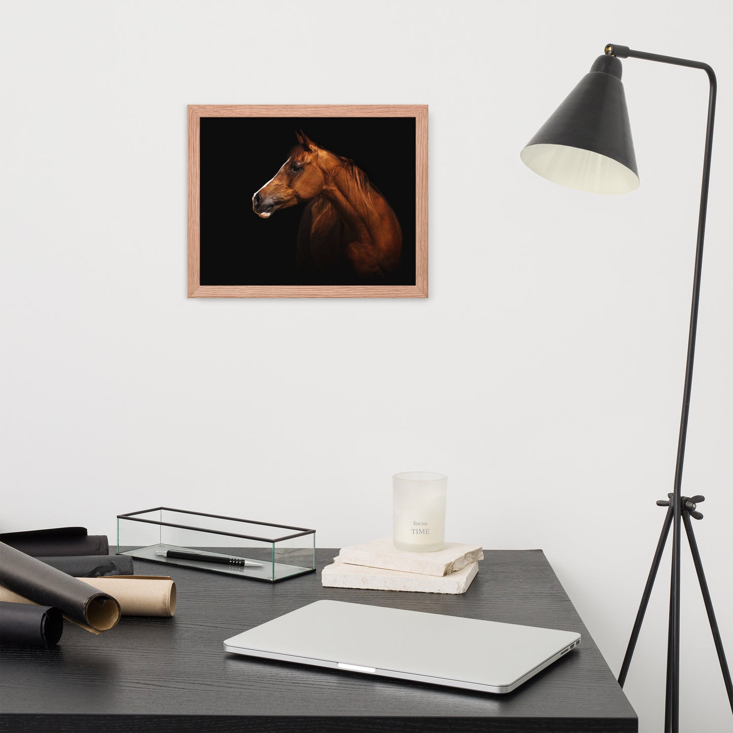 Framed Poster (Horse Wall Art Horizontal - Model 006)