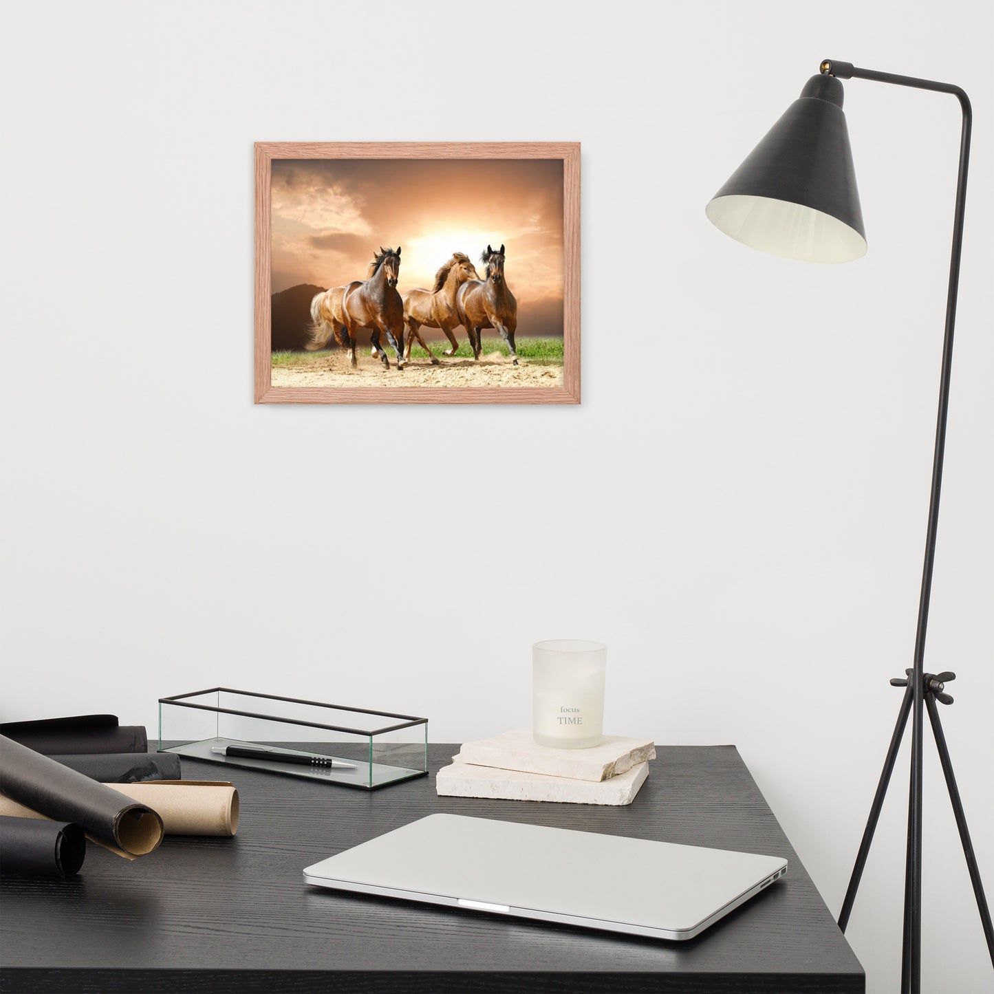 Framed Poster (Horse Wall Art Horizontal - Model 008)