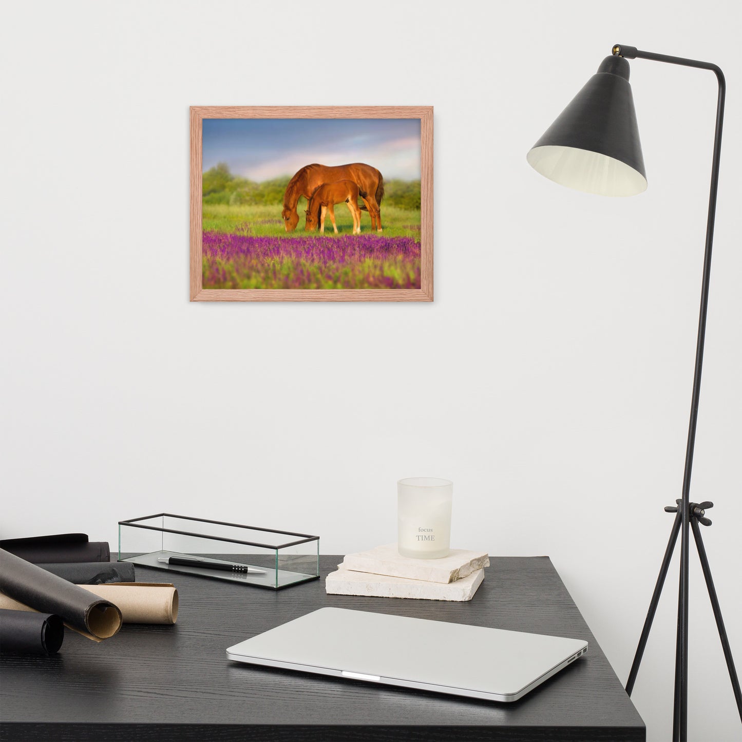 Framed Poster (Horse Wall Art Horizontal - Model 0016)