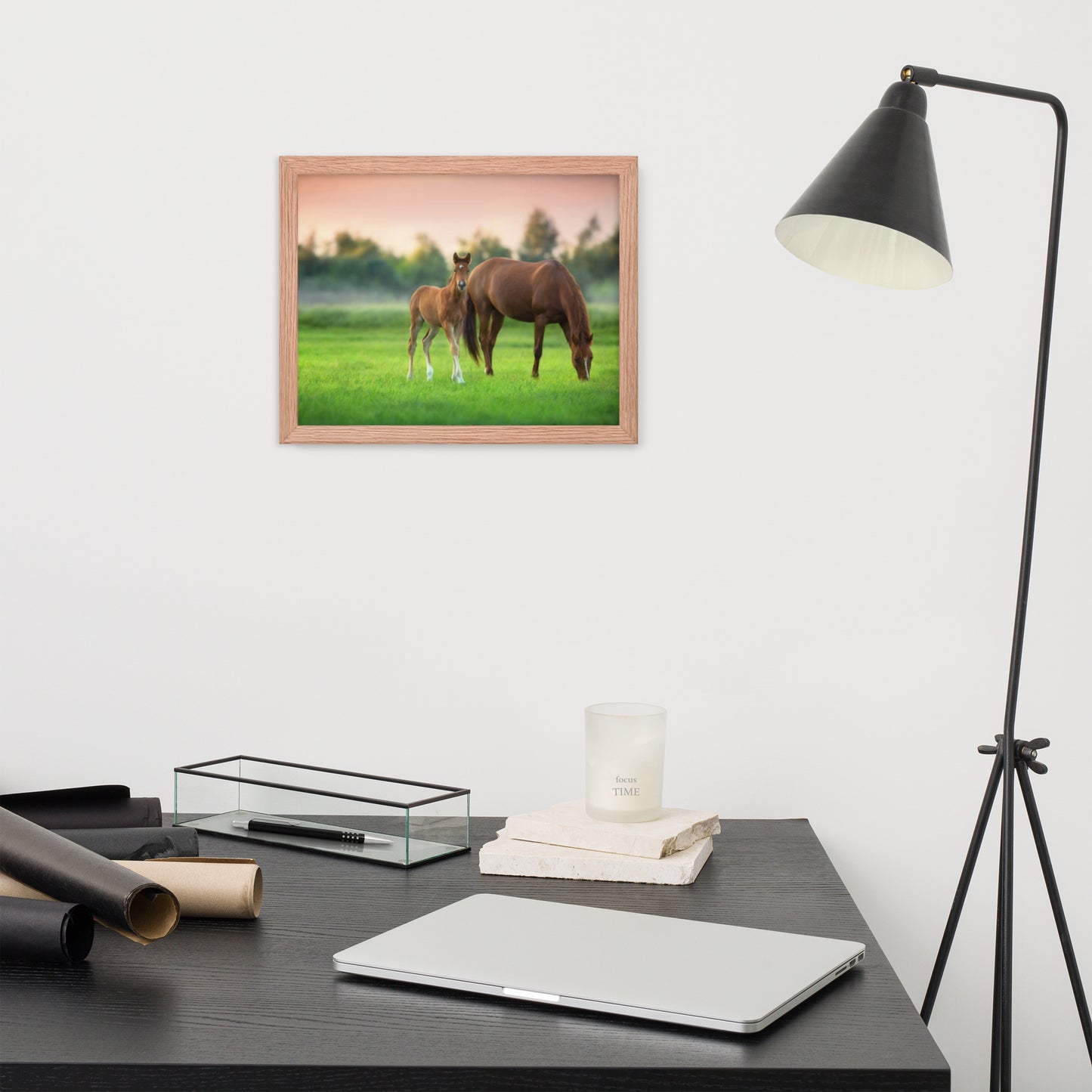 Framed Poster (Horse Wall Art Horizontal - Model 0017)