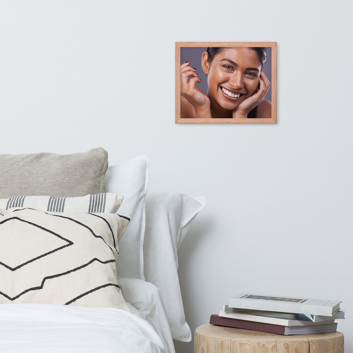 Smiles + Laughter = Priceless. Framed Poster Wall Art (Horizontal Model 0013)