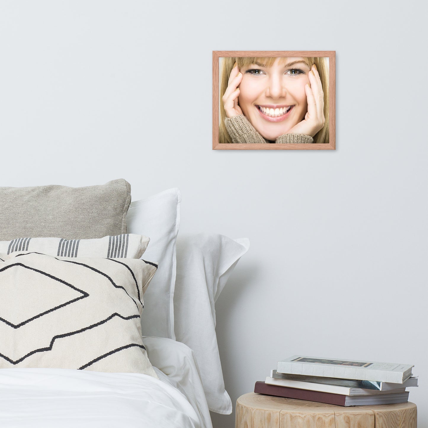 Smiles + Laughter = Priceless. Framed Poster Wall Art (Horizontal Model 0038)