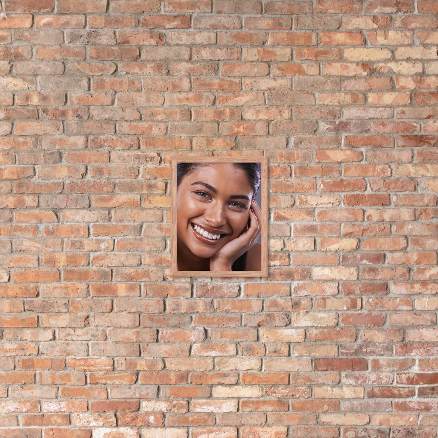 Framed Poster Wall Art Vertical: Priceless Smiles and Laughter (Print Model 0013)