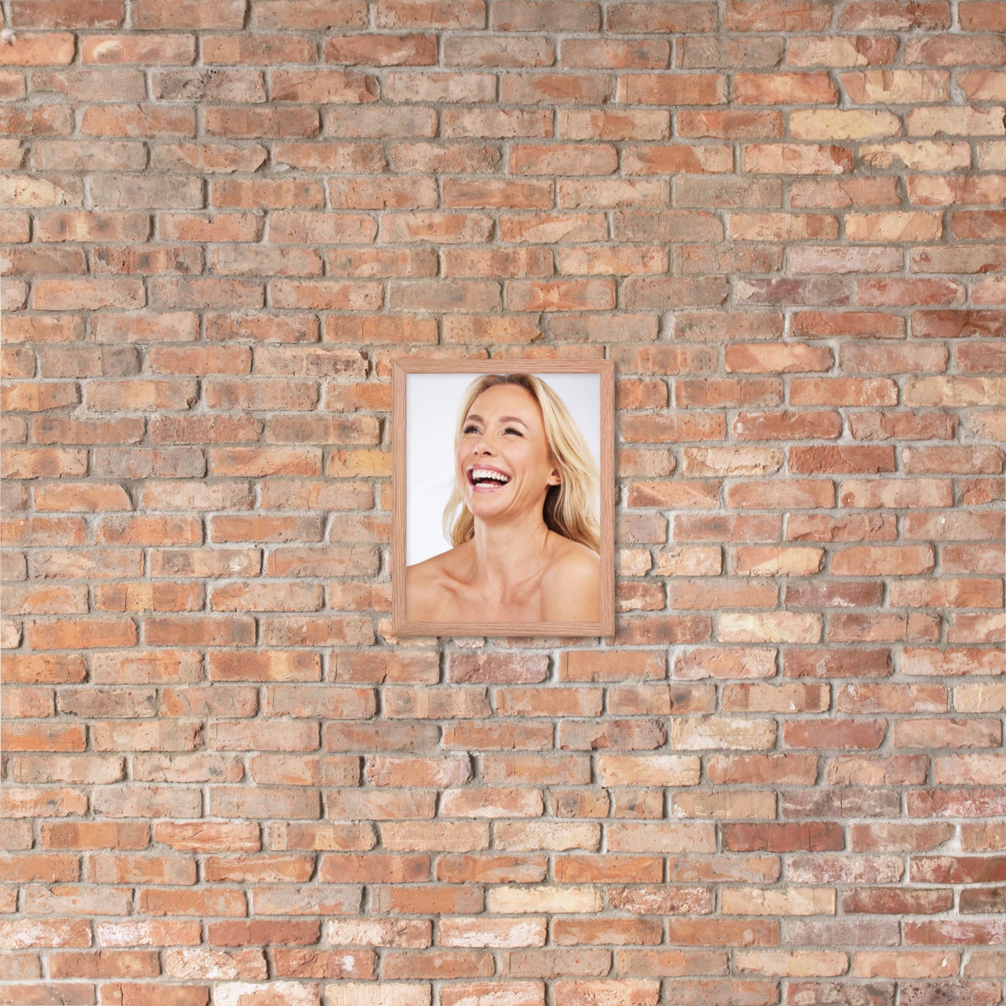 Framed Poster Wall Art Vertical: Priceless Smiles and Laughter (Print Model 0033)