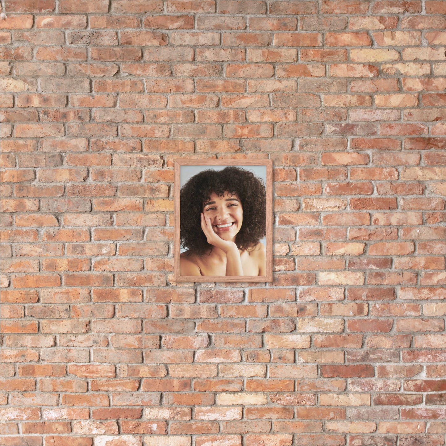 Framed Poster Wall Art Vertical: Priceless Smiles and Laughter (Print Model 0035)