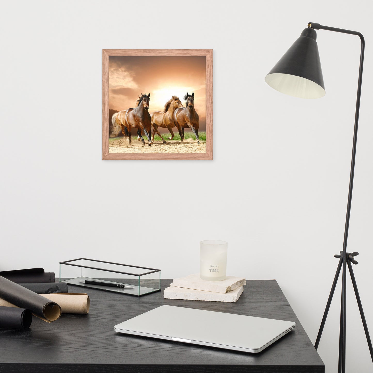 Framed Poster (Horse Wall Art Horizontal - Model 008)