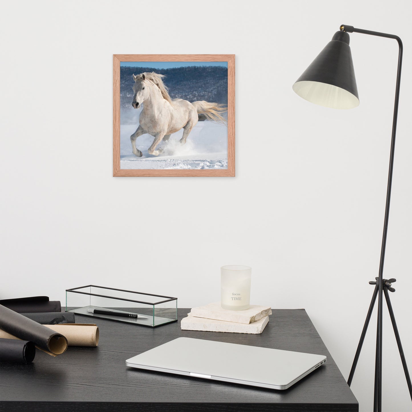 Framed Poster (Horse Wall Art Horizontal - Model 0012)