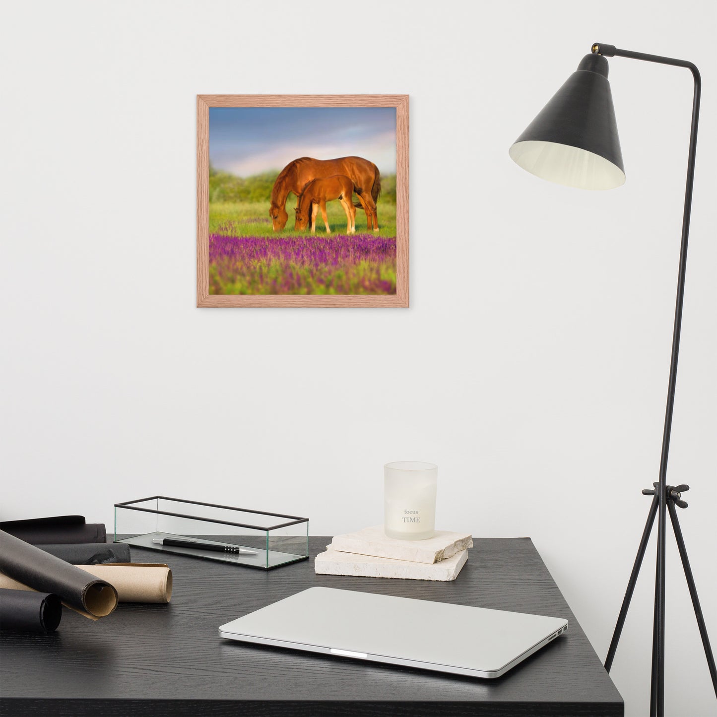 Framed Poster (Horse Wall Art Horizontal - Model 0016)