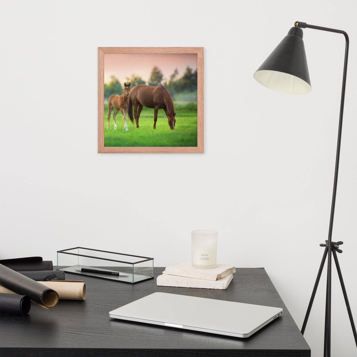 Framed Poster (Horse Wall Art Horizontal - Model 0017)