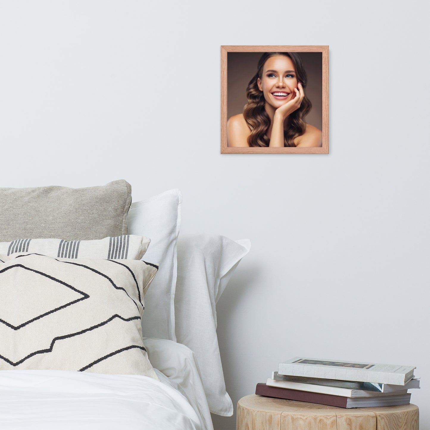 Smiles + Laughter = Priceless. Framed Poster Wall Art (Horizontal Model 009)