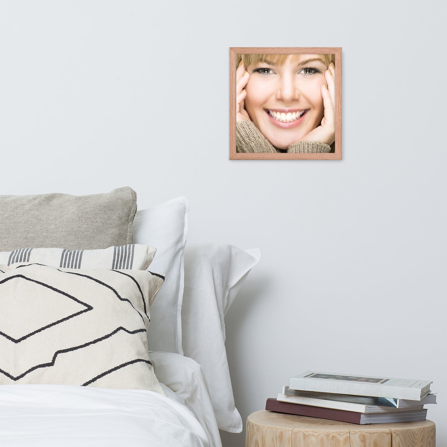 Smiles + Laughter = Priceless. Framed Poster Wall Art (Horizontal Model 0038)