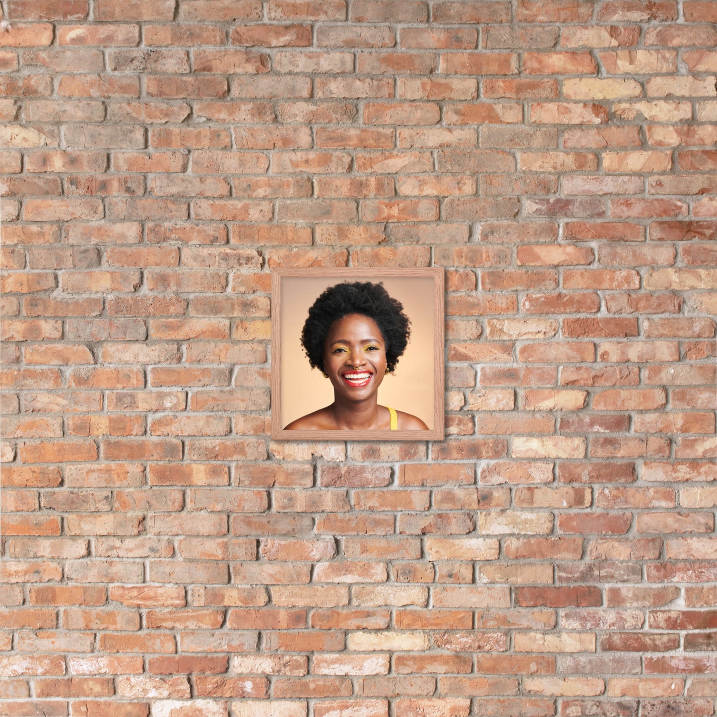 Framed Poster Wall Art Vertical: Priceless Smiles and Laughter (Print Model 0025)