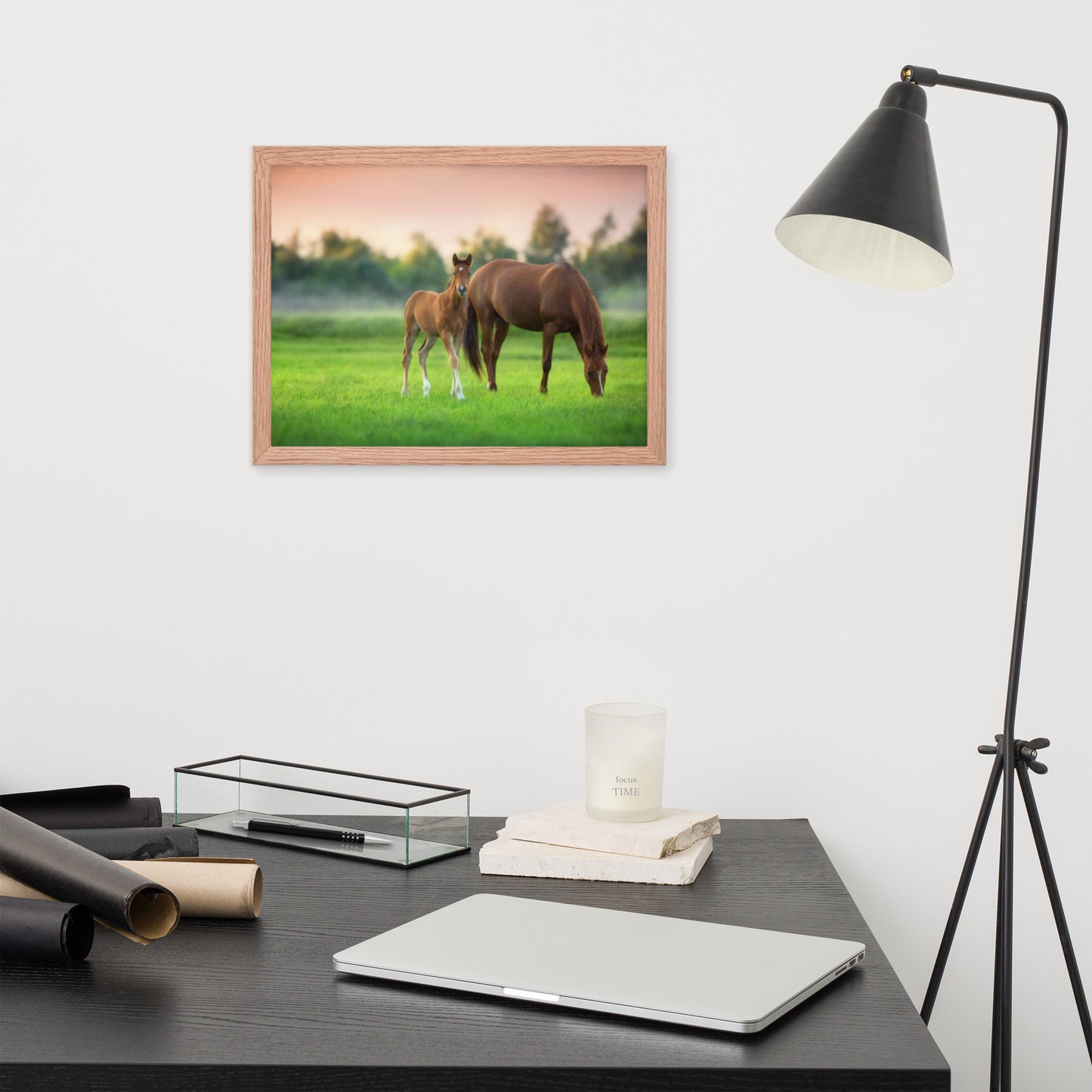 Framed Poster (Horse Wall Art Horizontal - Model 0017)