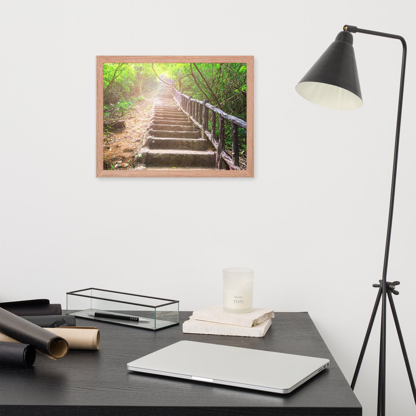 Scenic Nature View Framed Poster Wall Art (Horizontal Model 005)