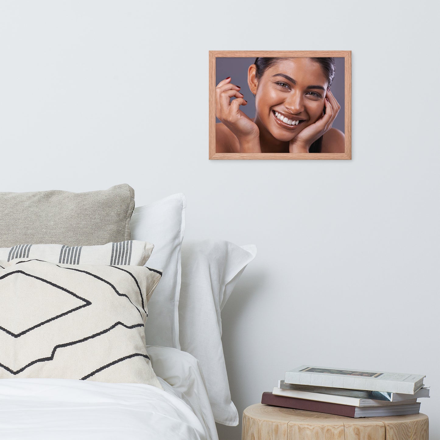 Smiles + Laughter = Priceless. Framed Poster Wall Art (Horizontal Model 0013)