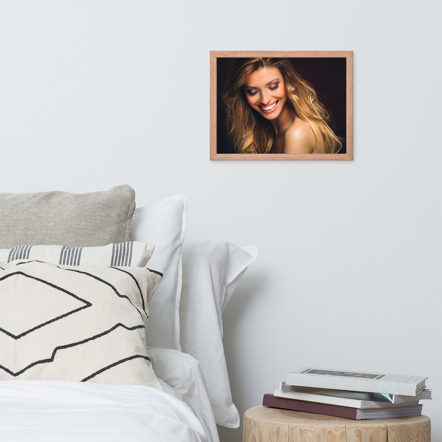 Smiles + Laughter = Priceless. Framed Poster Wall Art (Horizontal Model 0016)